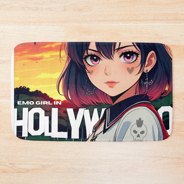 Item preview, Emo anime girl Traveler: Discovering the Magic of Hollywood designed and sold by Emo-World-Tour.