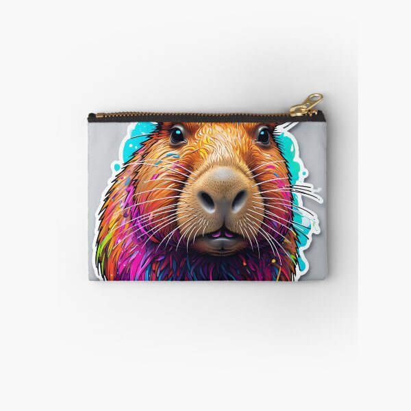 Item preview, Colorful Capybara Portrait designed and sold by stableImaginarium.