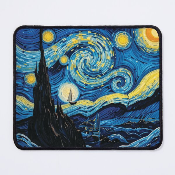 Item preview, Van Gogh Ocean Waves - Starry Night designed and sold by KhadijaBatool38.
