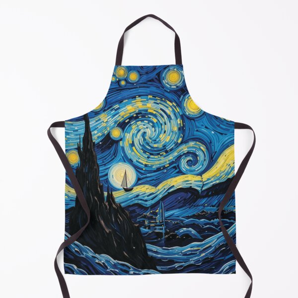 Item preview, Van Gogh Ocean Waves - Starry Night designed and sold by KhadijaBatool38.