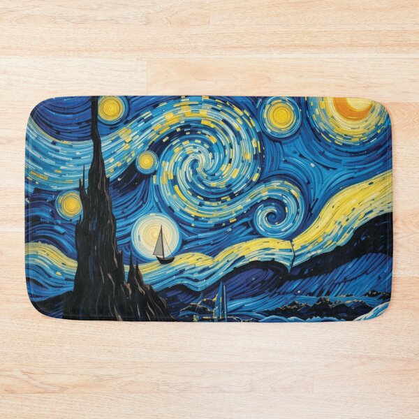 Item preview, Van Gogh Ocean Waves - Starry Night  designed and sold by KhadijaBatool38.