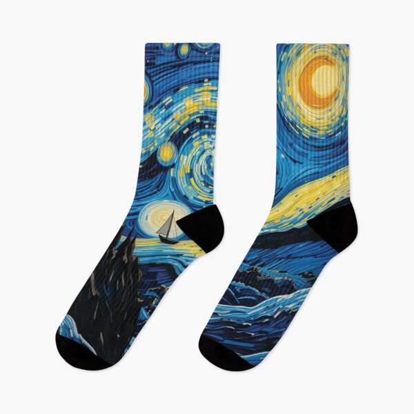 Item preview, Van Gogh Ocean Waves - Starry Night  designed and sold by KhadijaBatool38.