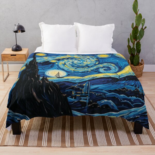 Item preview, Van Gogh Ocean Waves - Starry Night designed and sold by KhadijaBatool38.