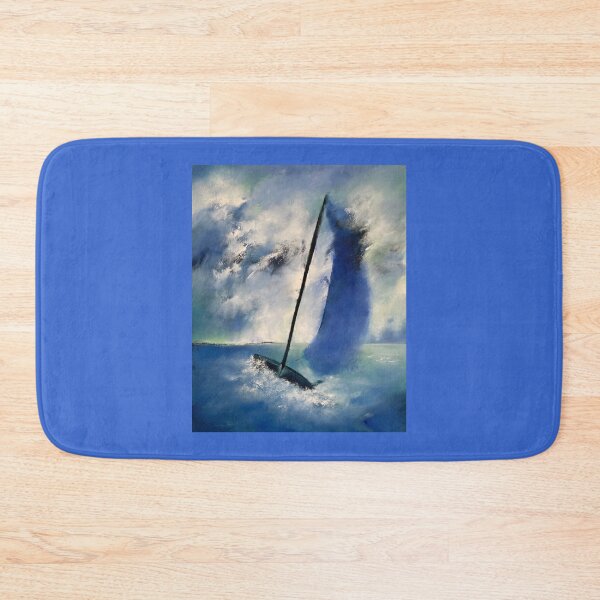 Item preview, Sailing boat on the open sea designed and sold by Lydie Allaire Allaire.