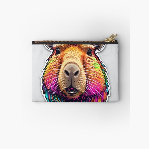 Item preview, Colorful Capybara Portrait designed and sold by stableImaginarium.