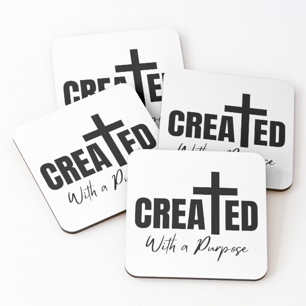Item preview, Created with a Purpose | Faith-Based Christian Quote | God-Inspired Spiritual Design designed and sold by highflycrafts.