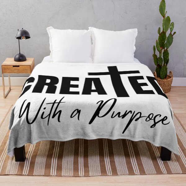 Item preview, Created with a Purpose | Faith-Based Christian Quote | God-Inspired Spiritual Design designed and sold by highflycrafts.