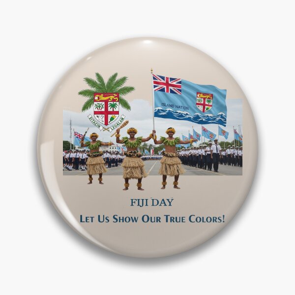 Item preview, Fiji Day: Islands of Unity & Freedom designed and sold by communedesigns.