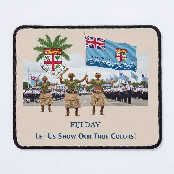 Item preview, Fiji Day: Islands of Unity & Freedom designed and sold by communedesigns.