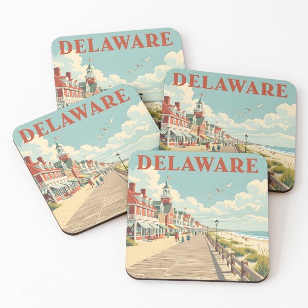 Artikelvorschau, Delaware: Malerisches Reiseposter im Vintage-Stil entworfen und verkauft von LSVart.