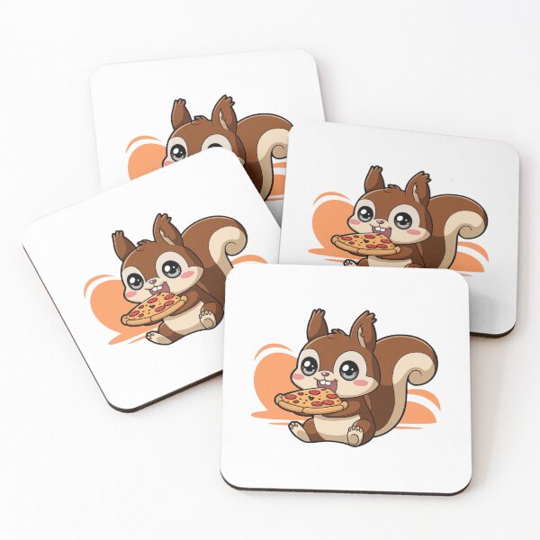 Item preview, squirrel eating pizza designed and sold by Eternalski.