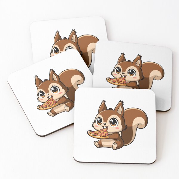 Item preview, squirrel eating pizza designed and sold by Eternalski.