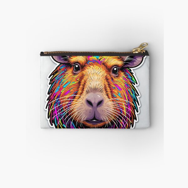 Item preview, Colorful Capybara Portrait designed and sold by stableImaginarium.
