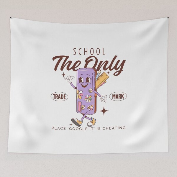 Item preview, School: the only place 'google it' is cheating designed and sold by Peerless-Prime.