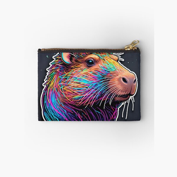 Item preview, Colorful Capybara Portrait designed and sold by stableImaginarium.