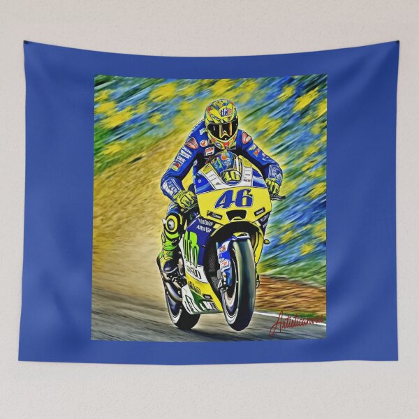 Item preview, "Dynamic Moto Racing Icon in Action" designed and sold by Artisticanvas.