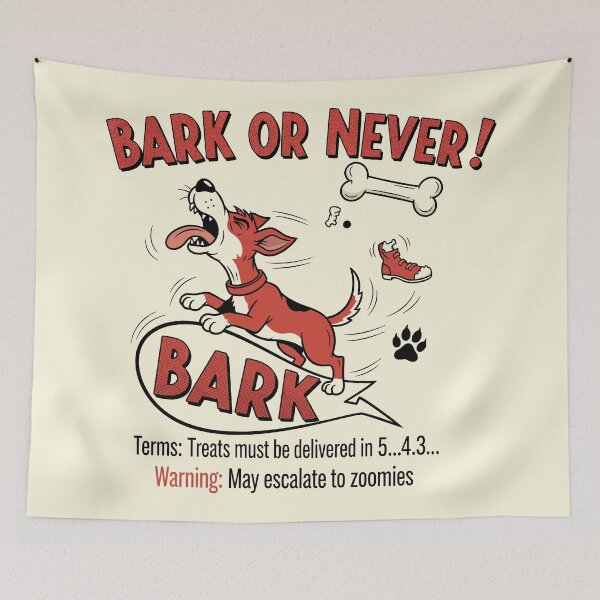 Item preview, Bark or Never designed and sold by Amir Faysal.