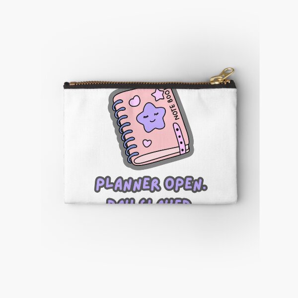 Item preview, Planner Open Day Slayed | Cute Productivity Boss Babe Quote with Notebook designed and sold by The Sticker Cove.