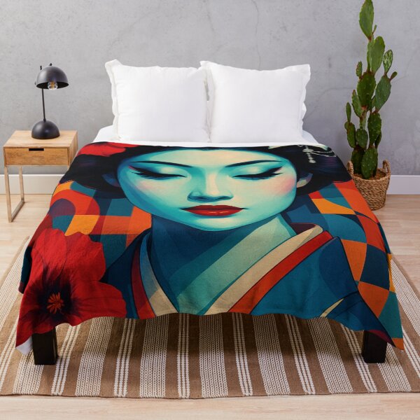 Item preview, Geometric Geisha in Neon Style designed and sold by Bernd Friese.
