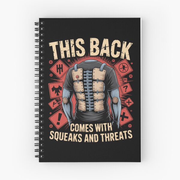 Item preview, This Back Comes With Squeaks and Threats designed and sold by SignumShop.