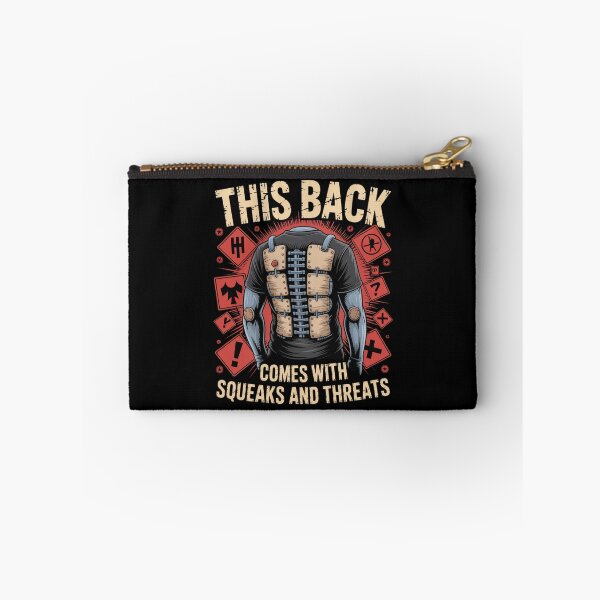 Item preview, This Back Comes With Squeaks and Threats designed and sold by SignumShop.