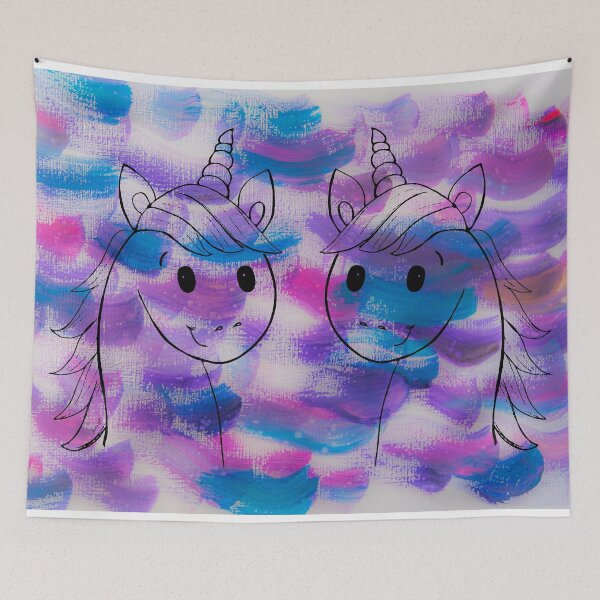 Item preview, Unicorn Besties in Soft Purple by Jess Cargill designed and sold by jesscargill.