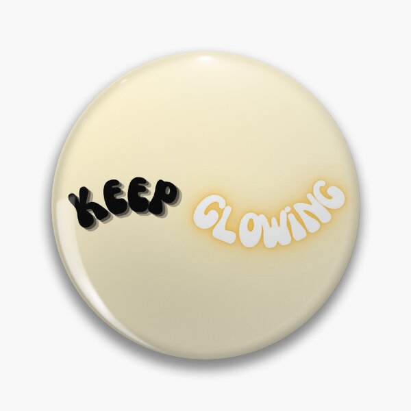 Item preview, Keep Glowing ✨ – Positive Motivational Quote Sticker, T-Shirt & Gift designed and sold by Aesthetic St1ckers.