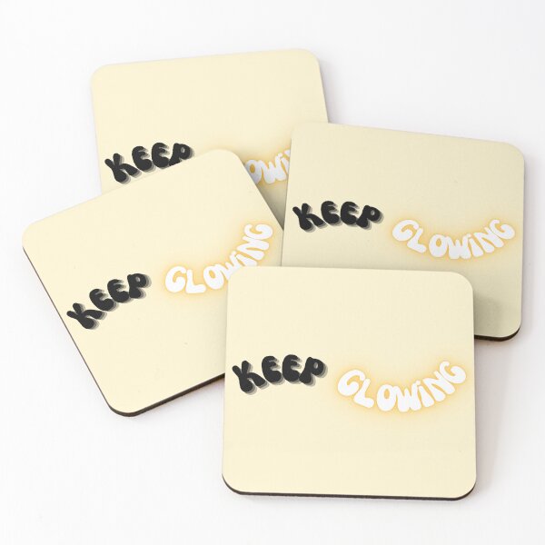 Item preview, Keep Glowing ✨ – Positive Motivational Quote Sticker, T-Shirt & Gift designed and sold by Aesthetic St1ckers.