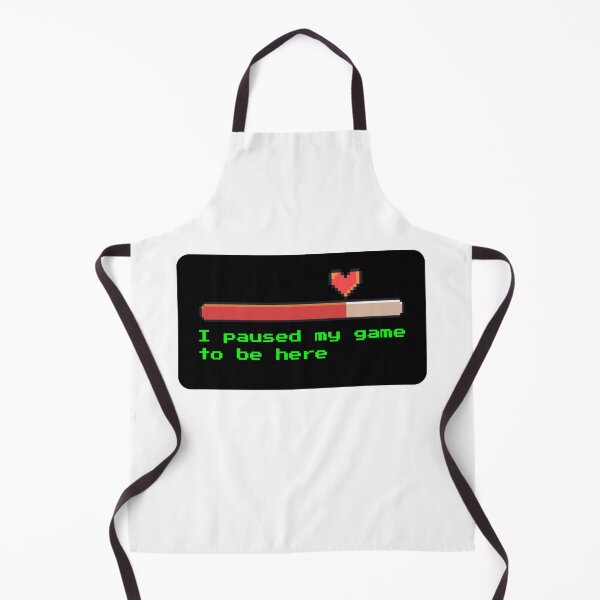 Item preview, paused my game heart meter retro pixel designed and sold by 88DesignStudio.