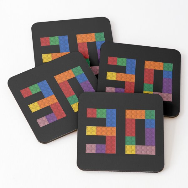 Item preview, 30 numbering made of bricks designed and sold by Brickification.