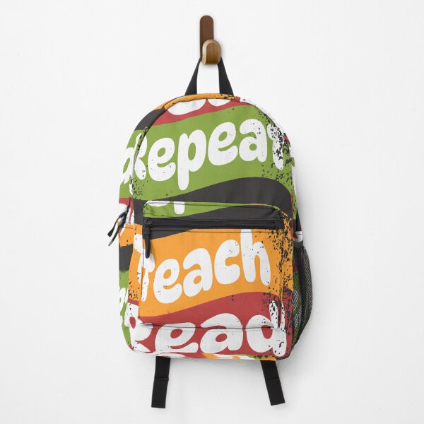 Item preview, Teach Read Repeat | Fun Teacher & Book Lover Quote Design designed and sold by InDesignUSA.