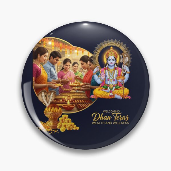 Item preview, Welcoming Wealth on Dhanteras Eve designed and sold by communedesigns.