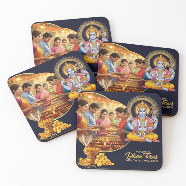 Item preview, Welcoming Wealth on Dhanteras Eve designed and sold by communedesigns.
