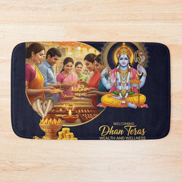 Item preview, Welcoming Wealth on Dhanteras Eve designed and sold by communedesigns.
