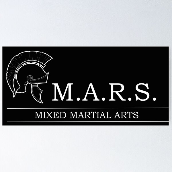 Item preview, Logotipo principal de M.A.R.S Mixed Martial Arts en blanco designed and sold by MARS--mma.