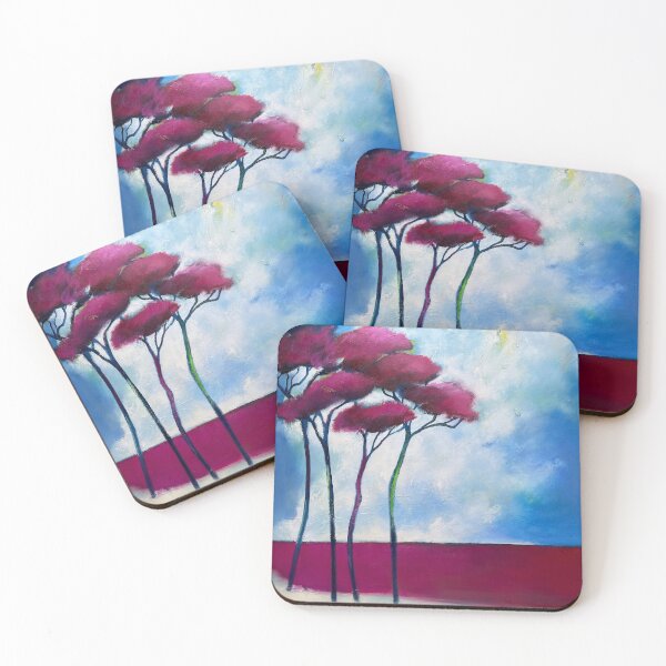 Item preview, Grove of fuchsia-colored trees designed and sold by Lydie Allaire Allaire.