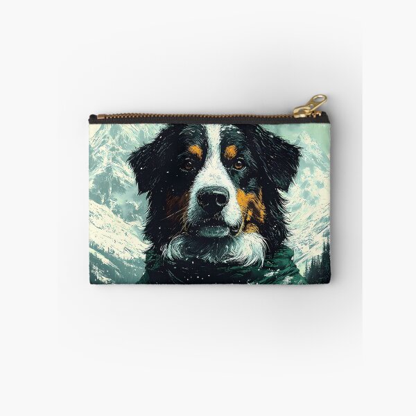Item preview, Brave Australian Shepherd Explorer In Snowy Mountains designed and sold by mildaclairmo.