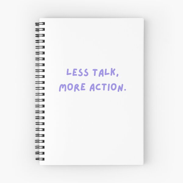 Item preview, Less talk, more action  designed and sold by RAWSTATE.