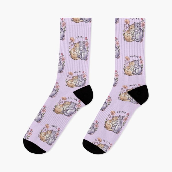 Item preview, Boho Cat and Flowers designed and sold by WikaKowalczyk.