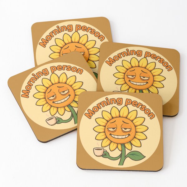 Item preview, Lazy Morning Person Sunflower Coffee designed and sold by Yuliya Brush.