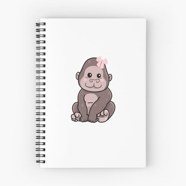 Item preview, Gorilla with hair bow designed and sold by Ashley Hammann.