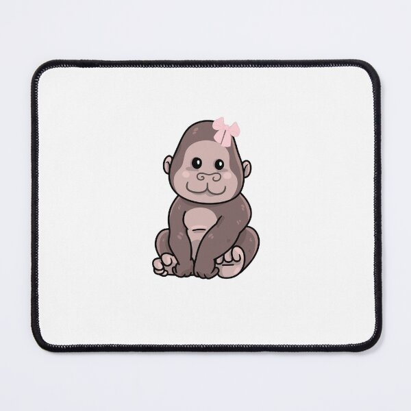 Item preview, Gorilla with hair bow designed and sold by Ashley Hammann.