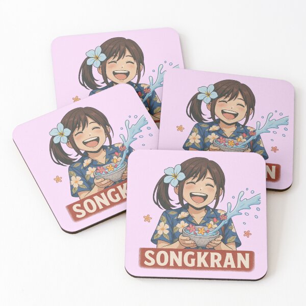 Item preview, Songkran Warrior – Retro Thai Water Festival Anime Art designed and sold by konthai.familyart.