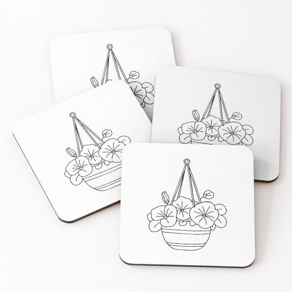 Item preview, petunia flowers blooming in a hanging basket designed and sold by rasagamastore.