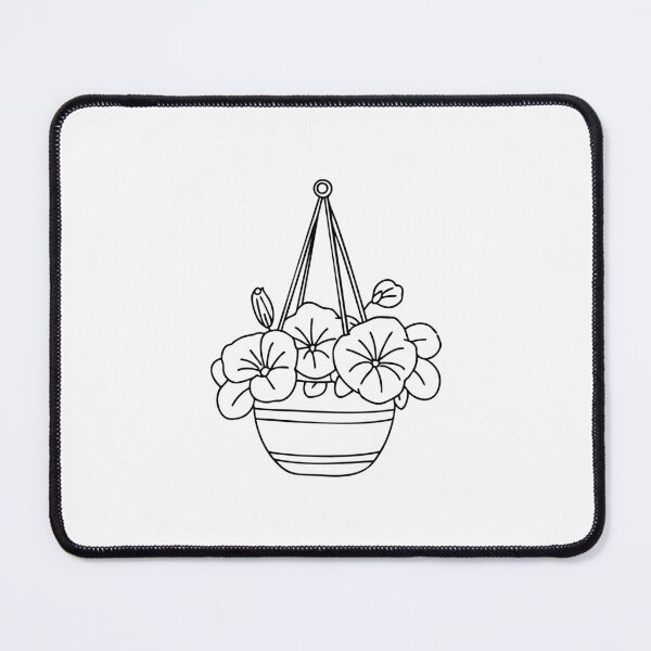 Item preview, petunia flowers blooming in a hanging basket designed and sold by rasagamastore.