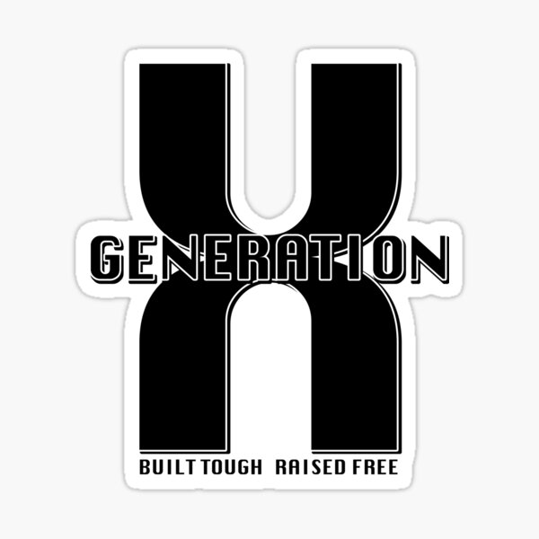 Item preview, Generation X – Built Tough, Raised Free designed and sold by Pulse Creativity Designs.