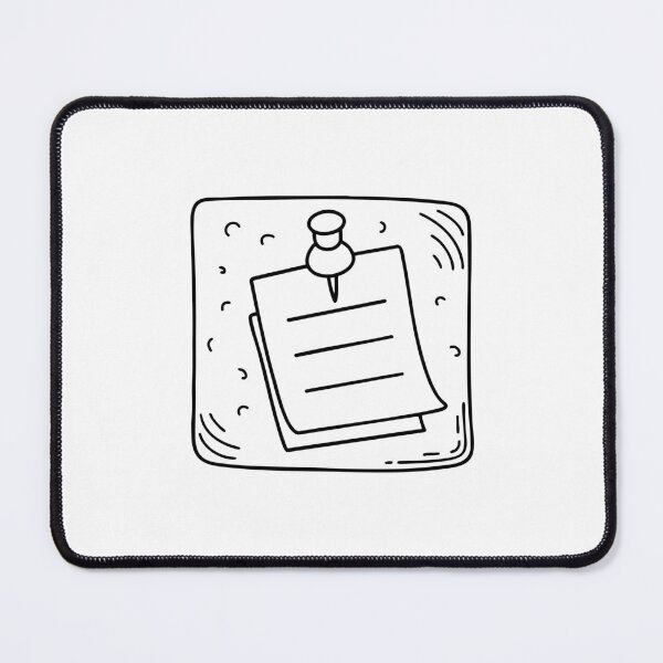 Item preview, pin holding a note on a corkboard designed and sold by rasagamastore.