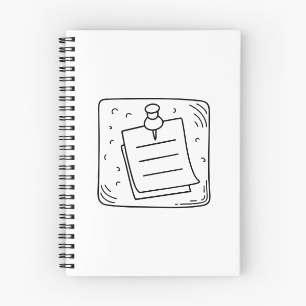 Item preview, pin holding a note on a corkboard designed and sold by rasagamastore.