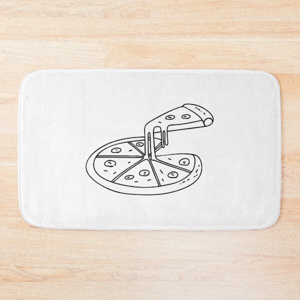 Item preview, pizza with melted cheese stretching as a slice is lifted designed and sold by rasagamastore.