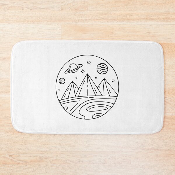 Item preview, Craters and towering mountains with planets and a space scenery background designed and sold by rasagamastore.